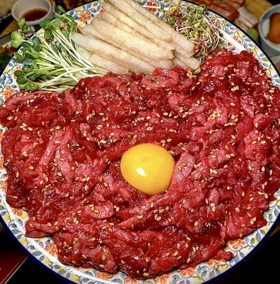 Yukhoe Korean traditional food